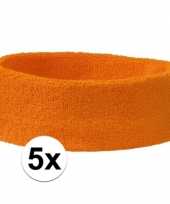 Oranje hoofdbandjes team oranje 5x
