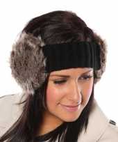 Warme winter hoofdband namaakbont oorwarmers